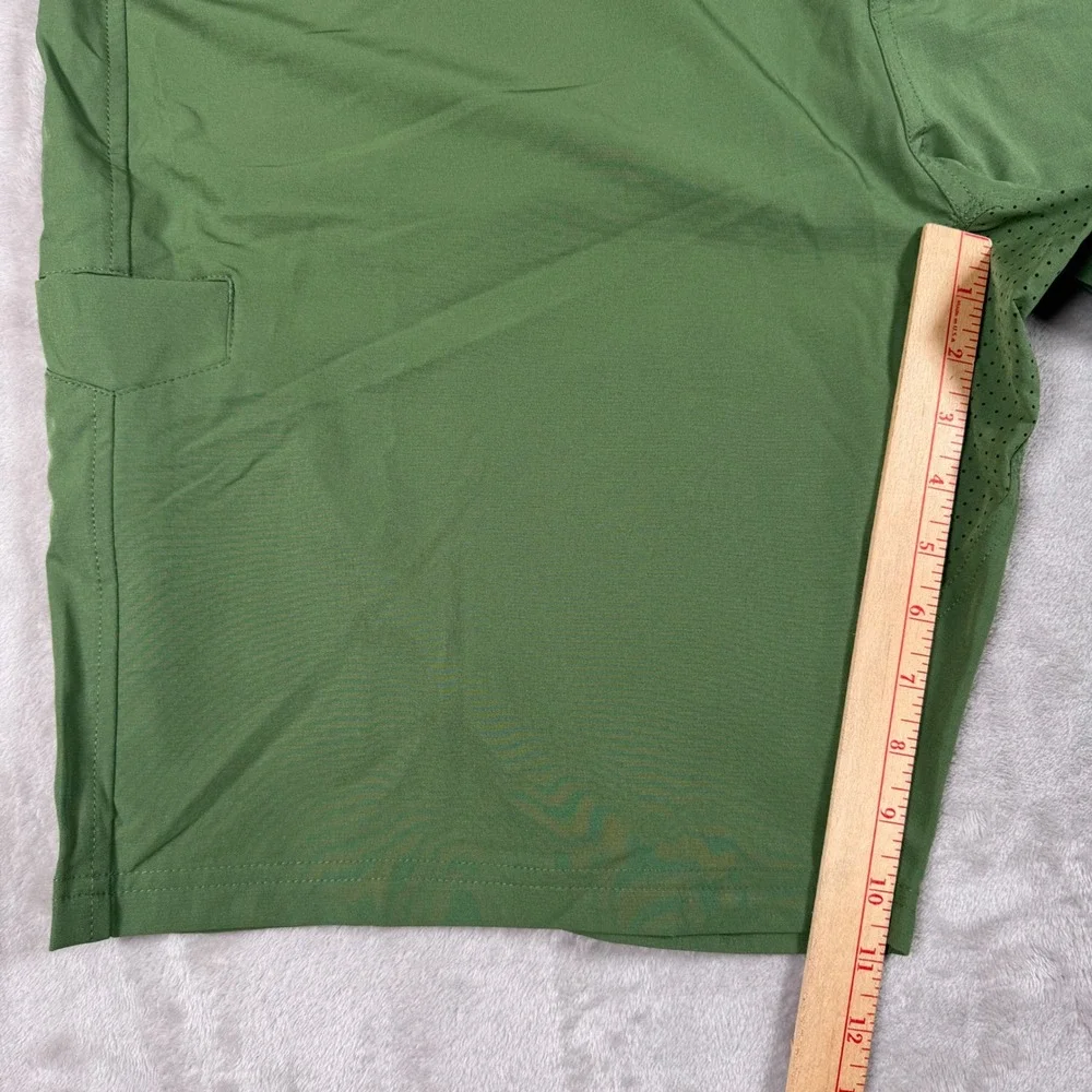 Bassdash Fishing Shorts Mens 2XL Green UPF 50+ Cargo Utility BG1019 Outdoors New